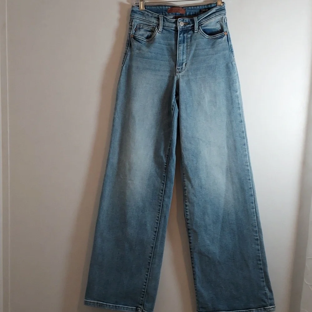 JUDY BLUE WIDE LEG JEANS Size 1 -25 - Picture 3 of 10